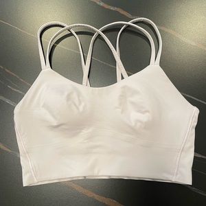 lululemon Like a Cloud longline bra, size 6, color Chrome GUC